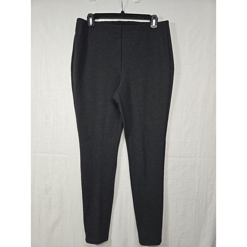 Chico's So Slimming Ankle Pants Women's 1 (M/8) Heathered Gray Pull On‎ Stretch